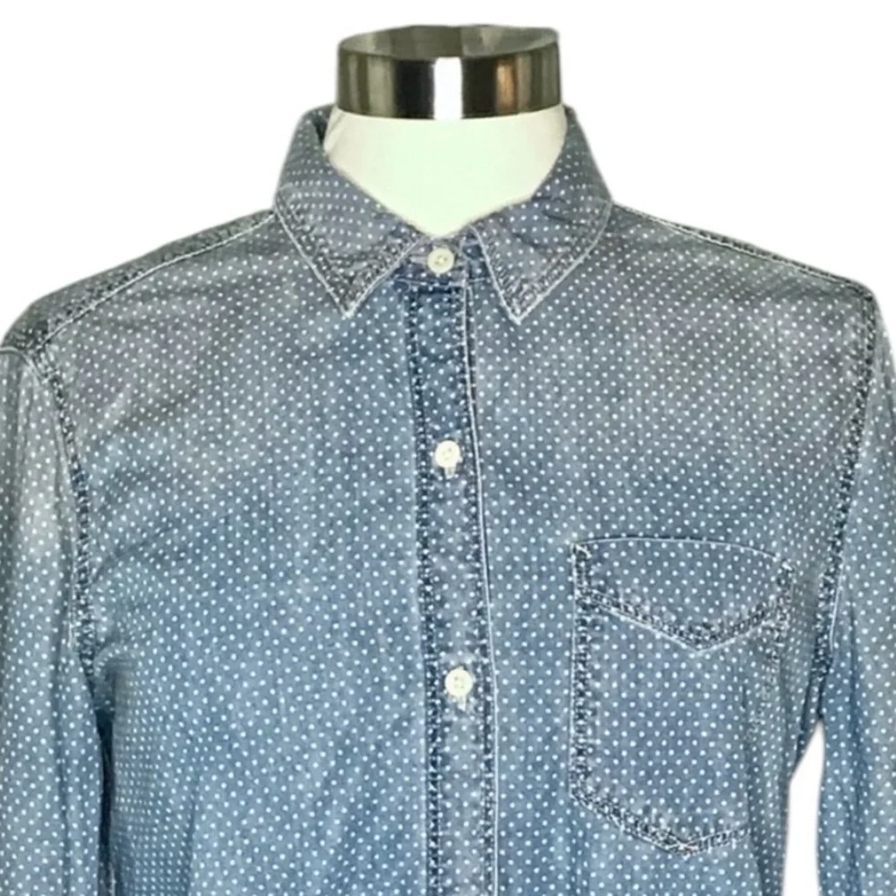 Gap Icon M Boy shirt polka dot denim